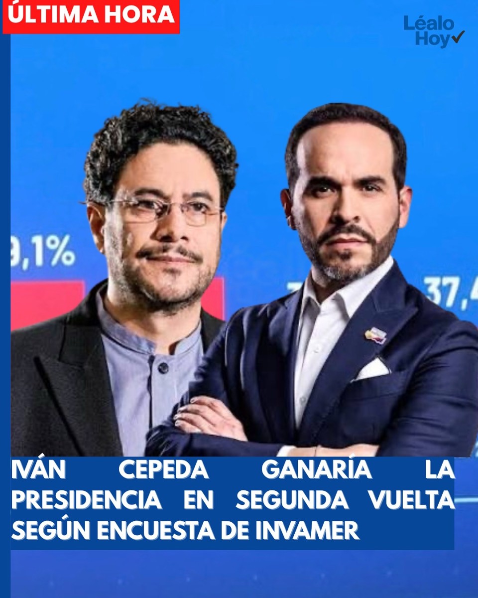 Cepeda lidera la carrera presidencial 2026 y De La Espriella se consolida como su principal rival, según nueva encuesta nacional