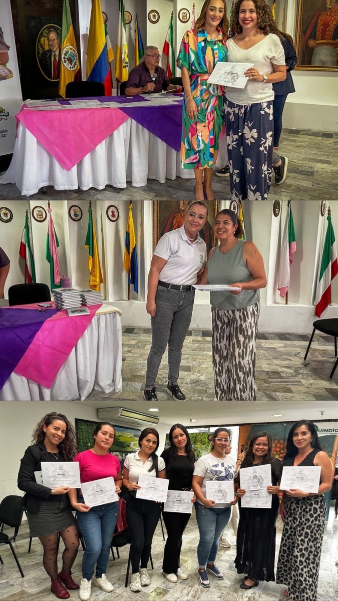 Mujeres del Quindío culminaron proceso de formación para fortalecer sus emprendimientos