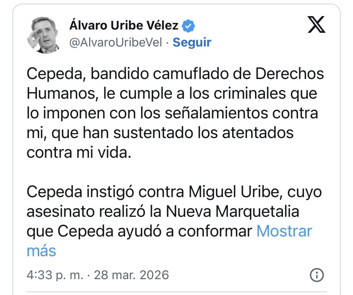Enfrentamiento entre Álvaro Uribe Vélez y Iván Cepeda sube de nivel