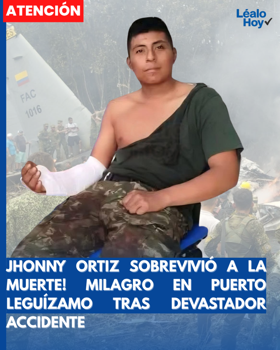 “Negra, papito Dios me quiso dar una segunda oportunidad de vida y estoy vivo de milagro” soldado profesional Jhony Ortiz