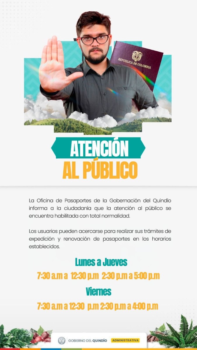 Oficina de pasaportes funciona con normalidad.