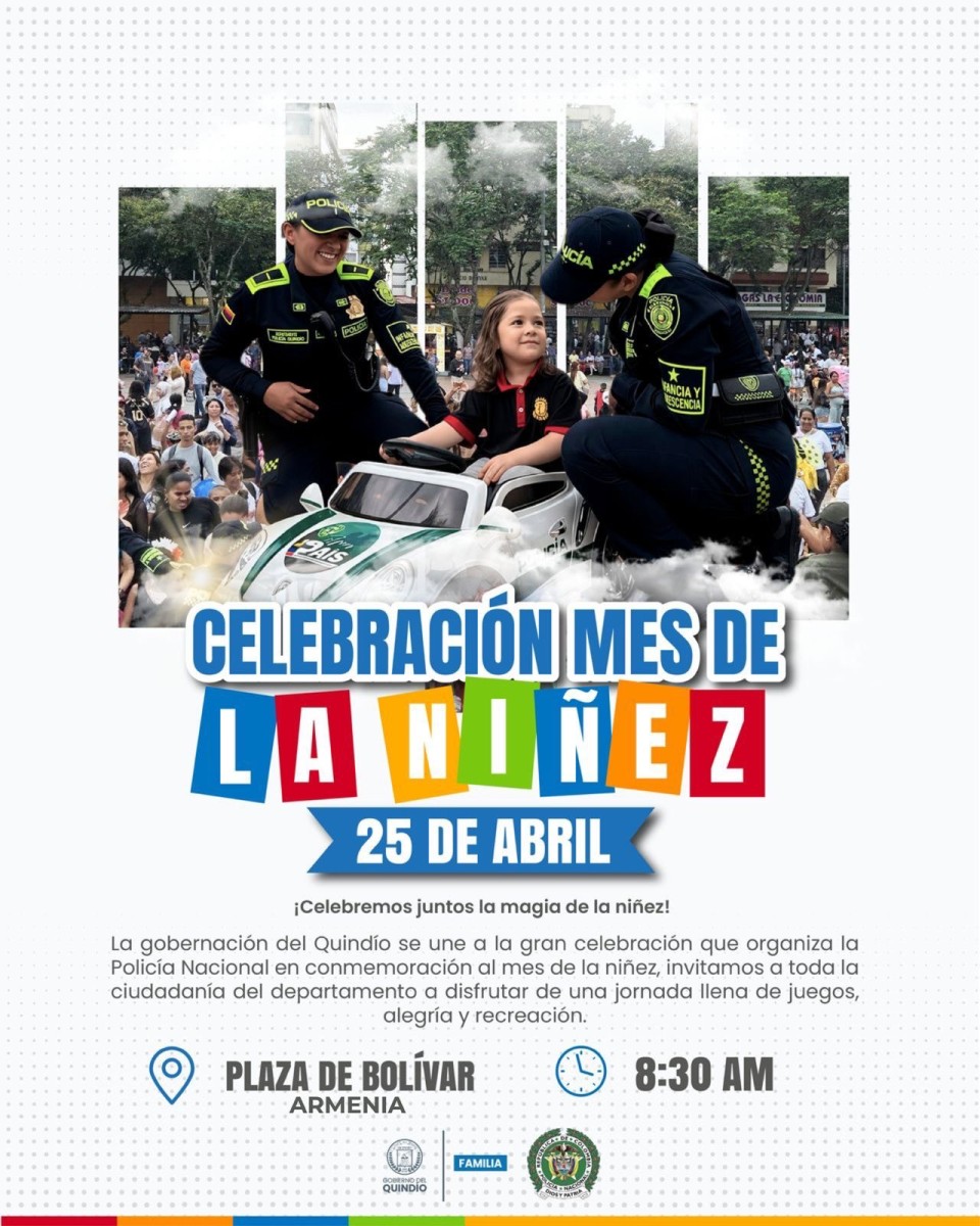 Gobierno del Quindío se une a la celebración del Mes de la Niñez en Armenia